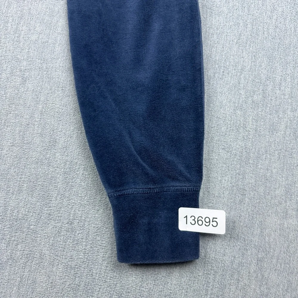 True Religion Pants Mens Medium‎ Blue Velour Velvet Joggers Sweatpants Lounge